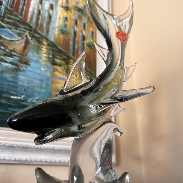 1980s Murano Glass Shark For Sale - Image 5 of 7