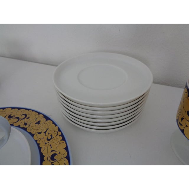 Blue Coffee Service for 12 by Tapio Wirkkala for Rosenthal, 1960s, Set of 42 For Sale - Image 8 of 17