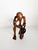 Wooden Sculpture of a Crouching Woman, France, 1970s For Sale - Image 4 of 18