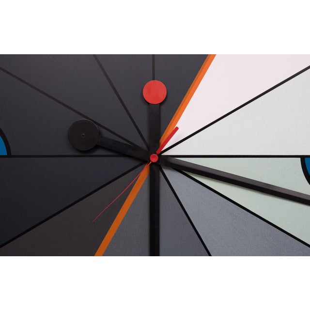 Postmodern Large Morphos Clock by Kurt B. Delbanco for Acerbis, 1980s For Sale - Image 3 of 11