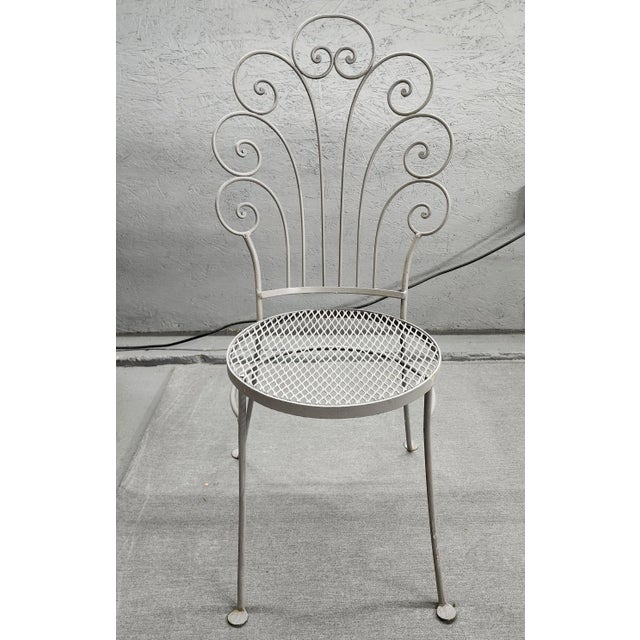 Vintage Salterini Wrought Iron Dining Set With 6 Chairs, Attributed For Sale - Image 9 of 10