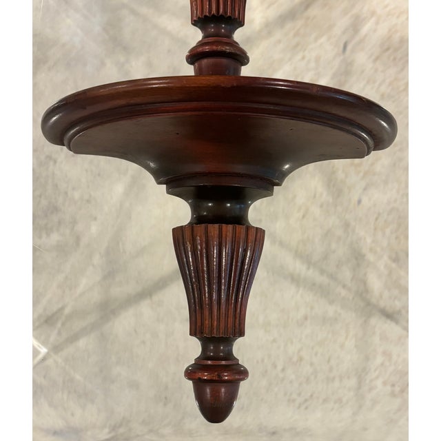 Early 20th Century Antique Neoclassical Carved Mahogany Wall Shelves - A Pair For Sale - Image 5 of 11
