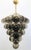 Italian 21st Century Italian Grappolo Polished Brass Smoky Bubbles Murano Glass Chandelier by Fabio LTD For Sale - Image 3 of 8
