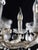Smaller eight-arm chandelier with crystal trimmings. Fully functional. New power cable (3 lines - with grounding). The...