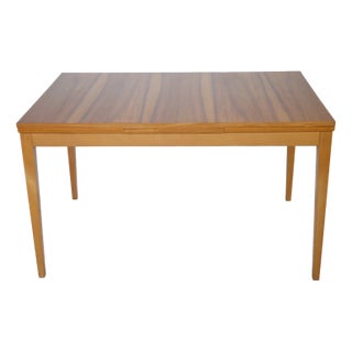 Mid-Century Extendable Walnut Dining Table, 1960s For Sale