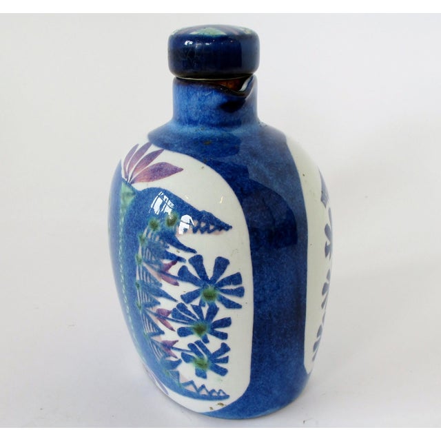Royal Copenhagen 1950s Danish Faience Bottle For Sale - Image 4 of 10