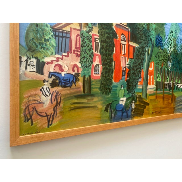 Raoul Dufy Vintage 1964 Mourlot Fine Art Lithograph Print Framed