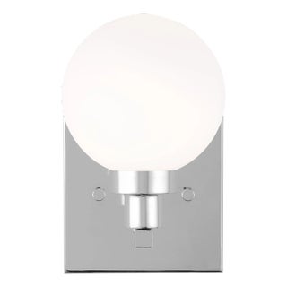 Sean Lavin By Visual Comfort Studio Clybourn 1-Light Bath Vanity Sconce in Chrome For Sale