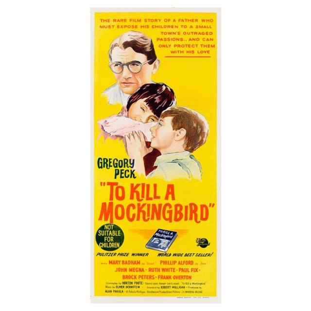 "To Kill a Mockingbird" Original Vintage Movie Poster, Australian, 1964 For Sale