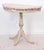 Wood Regency Style Demi Lune Table on Pedestal Base Mid-20th Century For Sale - Image 7 of 12