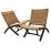 Tan Pair of Mid Century Folding Lounge Chairs, 1960s For Sale - Image 8 of 8