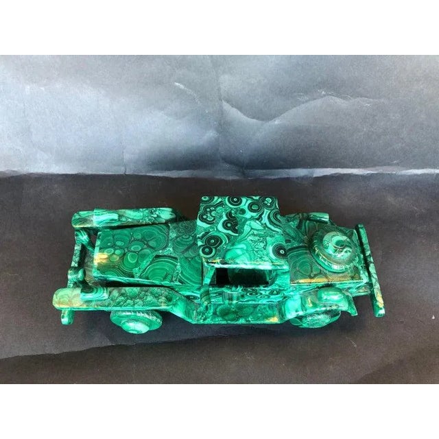 1960s 1960s Decorative Malachite Model Car For Sale - Image 5 of 9