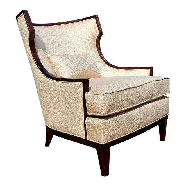 Henredon Furniture Barbara Barry Accent/Lounge Chair W/ Kidney Pillow