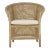Rattan Armchair in Grey Whitewash For Sale