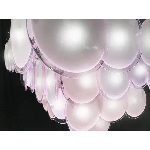 Disc Murano Chandelier from Vistosi, 1970s For Sale - Image 3 of 10