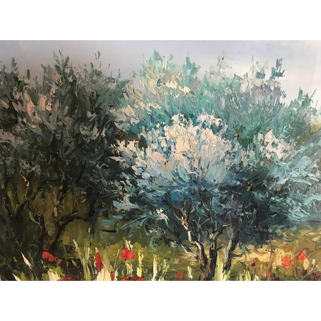 1950s Oil Painting of a Garden Walk For Sale - Image 12 of 12