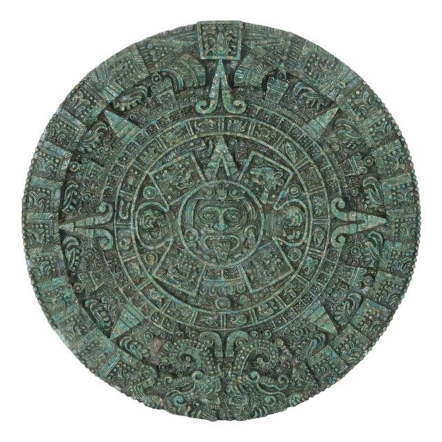 Vintage Aztec Mayan Sun Stone Calendar Circa 1970 #39 s Chairish
