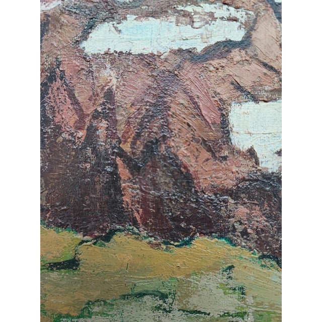 Jean-Jacques Boimond, Montagne en été, Oil on Canvas, 1950s For Sale - Image 5 of 9