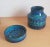 Italian Rimini Blue Vase and Ashtray from Bitossi, 1960s, Set of 2 For Sale - Image 6 of 6