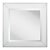 Square Devon Mirror in White For Sale
