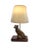 Late 20th Century Late 20th Century Figural Golden Retriever Dog Table Lamp, Metal on Wood Base With Shade, 21.5"h For Sale - Image 5 of 12
