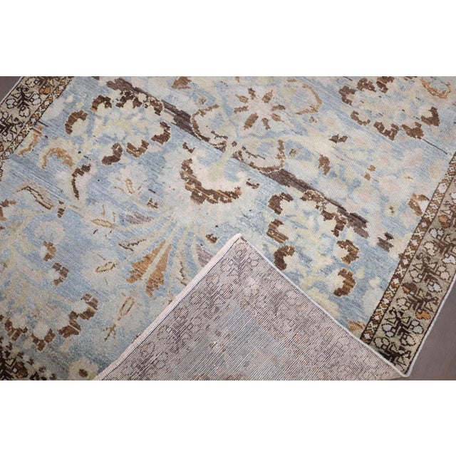 Light Blue Formal Antique Lilihan rug no. j4254 For Sale - Image 4 of 6
