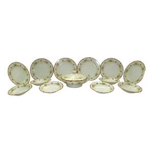 1950s Harmony House "Wembley" Porcelain Dinner Set for Six- 13 Pieces