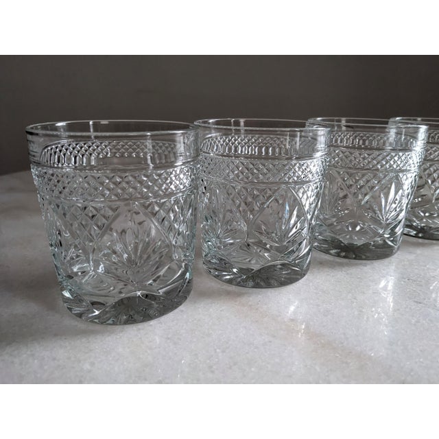 Vintage Old Fashioned Low Ball Cocktail Glasses by Cristal d'Arques