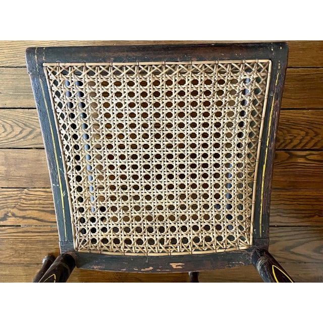 Antique Primitive Painted New England Chairs, set of 4 For Sale In Nashville - Image 6 of 15