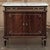 Mid 20th Century French Mahogany Louis XVI Style Two-Door Buffet With Carrara Marble Top For Sale - Image 5 of 18