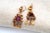 Gold Earrings with Reliefs and Cutouts, Set of 2 For Sale - Image 3 of 6