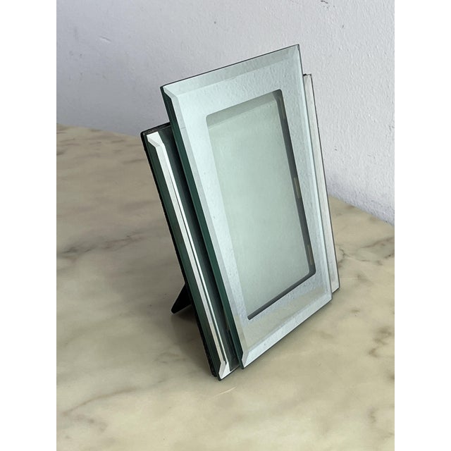 Art Deco Mirrored Glass Photo Holder, 1940s For Sale - Image 3 of 14