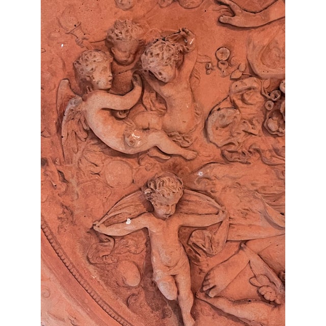Italian Neoclassical Terracotta Relief Plaque of the Goddess Flora, Circa 1910 For Sale In West Palm - Image 6 of 12