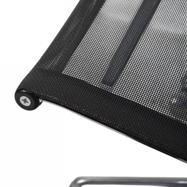 Vintage EA-117 Office Chair in Black Mesh by Charles Eames, 1990s For Sale - Image 17 of 18