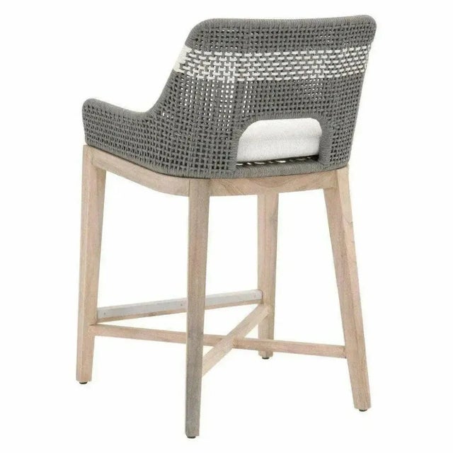 2020s Tapestry Olefin Fabric Outdoor Counter Stool by Essentials for Living For Sale - Image 5 of 6