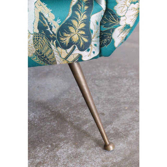 Gigi Radice Armchair in Dedar Silkbird For Sale In New York - Image 6 of 6