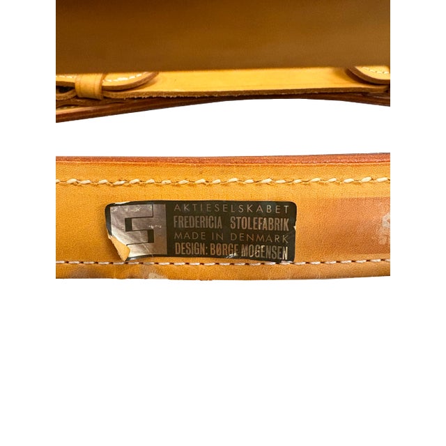 Wood Mid 20th Century Borge Mogensen Spanish Armchair For Sale - Image 7 of 7