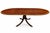 Traditional English Regency Revival Flame Mahogany Oval Extension Dining Table With Satinwood Crossbanding and Brass Paw Feet, Circa 1935 For Sale - Image 3 of 9