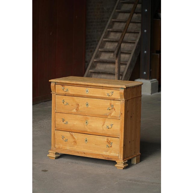 Wood Vintage Danish Chest of Drawers in Pine, 1920s For Sale - Image 7 of 17