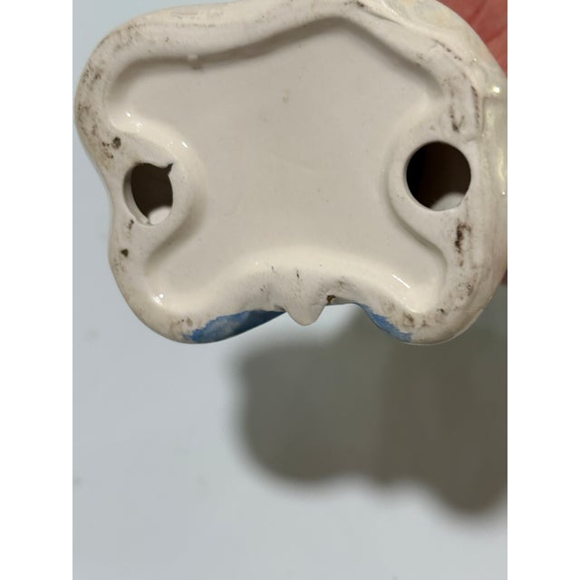 1950s Japanese Geisha Porcelain Figurine With Fan For Sale In Detroit - Image 6 of 7
