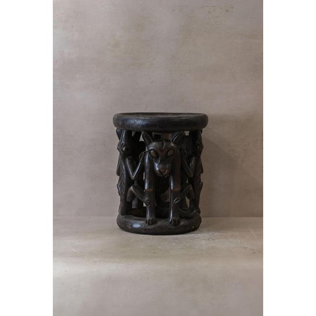 Vintage Baule Wood Side Table For Sale - Image 4 of 5