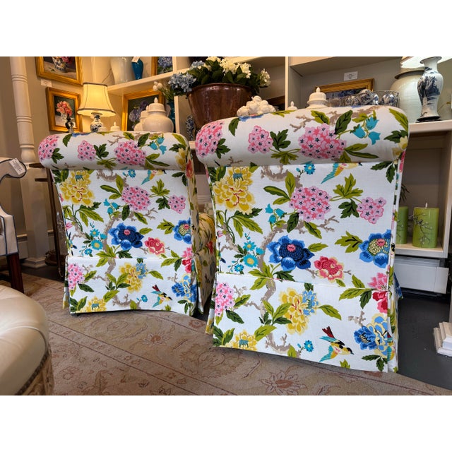 1960s Vintage Baker Furniture Side Chairs For Sale - Image 5 of 5