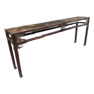 Long Old Asian Console Table For Sale