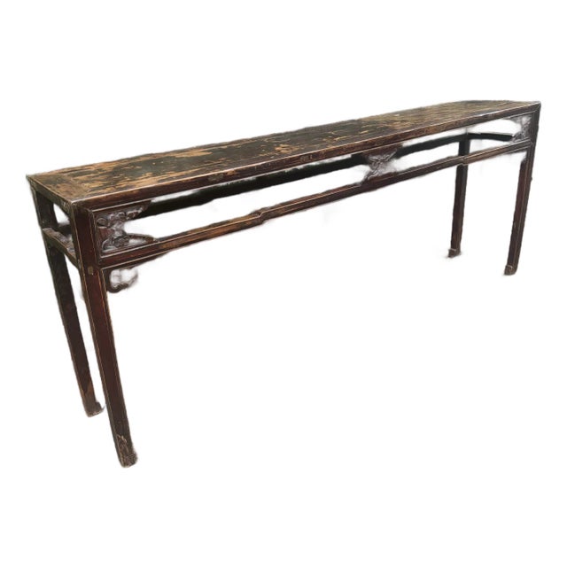 Long Old Asian Console Table For Sale