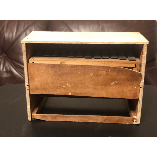 Early 1900s Antique Schoenhut Upright Toy Piano With Dancing Muses Lithograph For Sale - Image 10 of 12