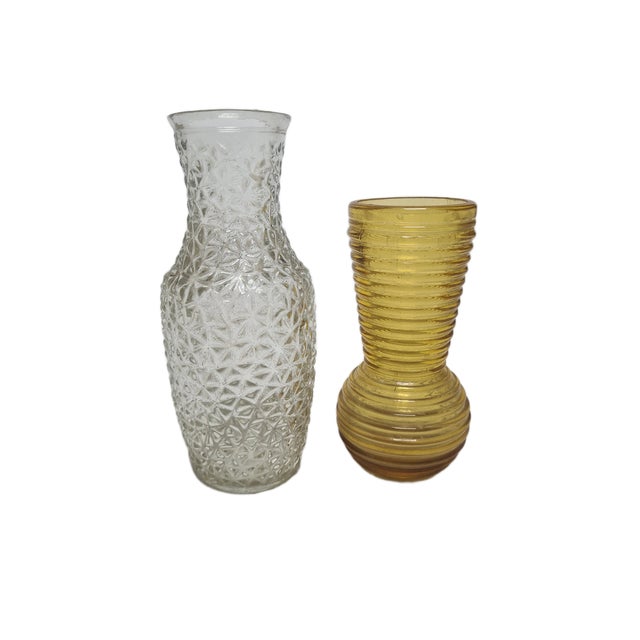 Glass Postmodern Vases from HSG Prądniczanka, Poland, 1970s, Set of 2 For Sale - Image 7 of 7