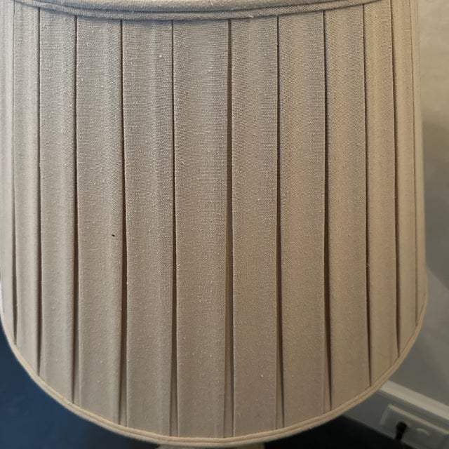 Late 20th Century Solid Wood Heavily Carved Poplar or Rubber Wood Italian Lamp For Sale In Atlanta - Image 6 of 7