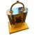 Mid-Century Modern 1970s Mid-Century Modern Lacquered Wood and Gilt Metal Italian Table Lamp For Sale - Image 3 of 10