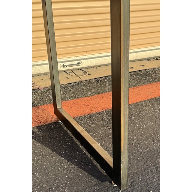 Large Urban Hardwoods Solid Wood Live Edge Dining / Conference Table With Steel Base For Sale - Image 16 of 18