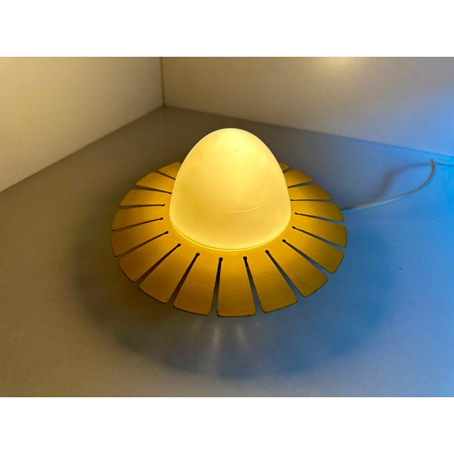 Mid-Century Modern Sunburst Opal Ceiling Lamp, Italy, 1950s For Sale - Image 16 of 18